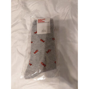 Racing Car Socks - Funny F1 Socks - F1 Gift for Men - 1 Pair Size 9-12 Grey